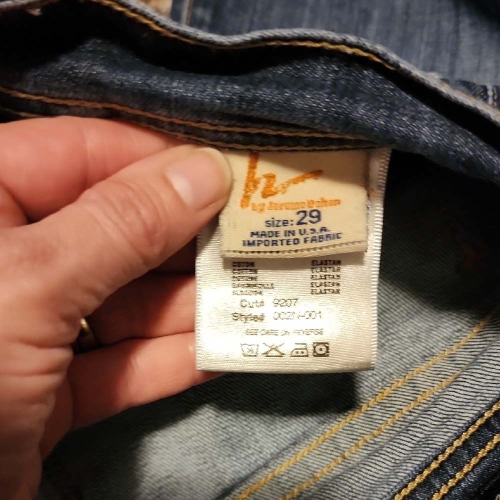 Citizens Of Humanity Blue Flare Wide Leg Jeans with Gradient Wash - Picture 9 of 9
